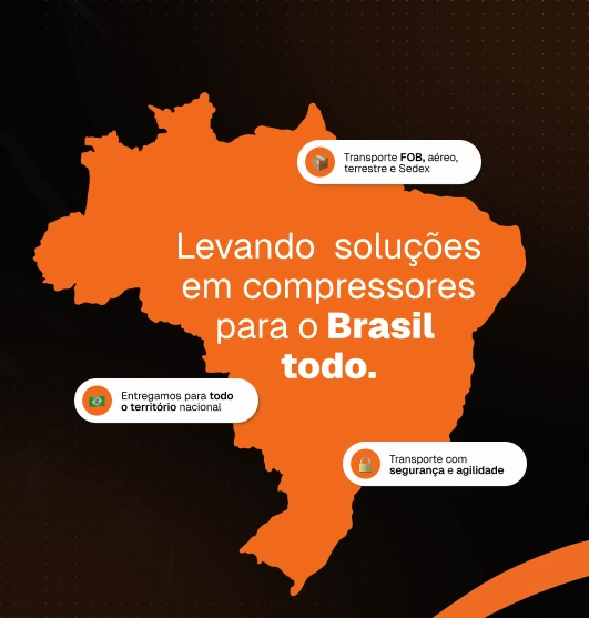 Levando soluções em compressores para o Brasil todo